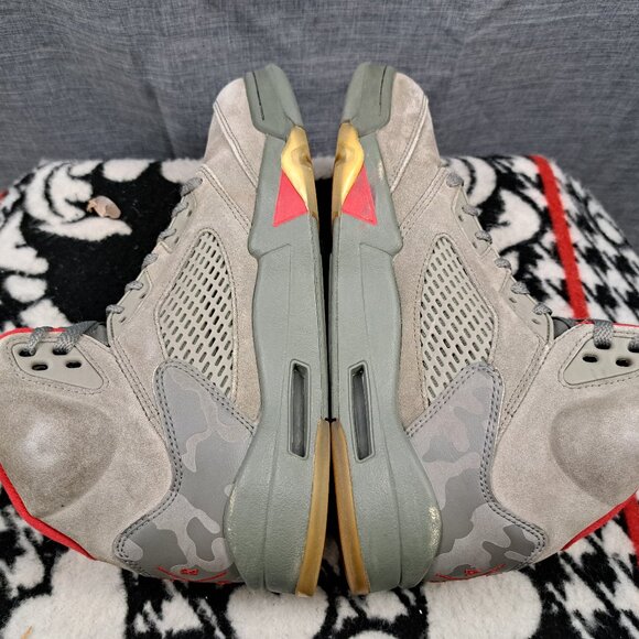 Nike Air Jordan 5 Retro "P51 Camo" (136027-051) Men's Size 9 - Picture 10 of 15